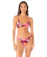 Maaji Women's Coral Leafy Sublimity Bikini Bottom