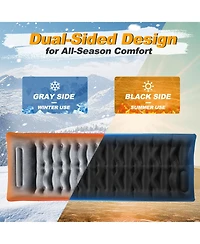 Gnuadz Camping Sleeping Pad Thick Inflatable Mat with Pillow Foot Pump Camping Outdoor Recreation Gear