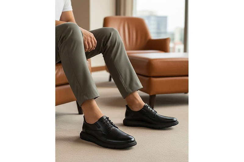 Marc Joseph New York Men's Edward Street Hands-Free Slip On Technology Perforated Oxfords