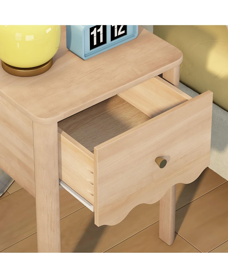 Max And Lilly Sutton 1 Drawer Nightstand Meadow