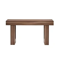 Sugift 63 Inch Console Table Farmhouse Desk Behind the Couch Wooden Rectangle