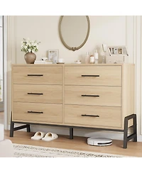 gaomon 5 Dresser for Bedroom, 50.5 in Tall Drawer with Large Storage Space, Freestanding Wooden Closet Storage Dresser Chest