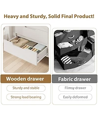 gaomon 8 Drawer Dresser for Bedroom, 55" Wide Freestanding Storage Chest Living Room or Hallway