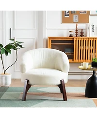 Dyhome 25.98'' Upholstered Fabric Accent Chairs Armchair