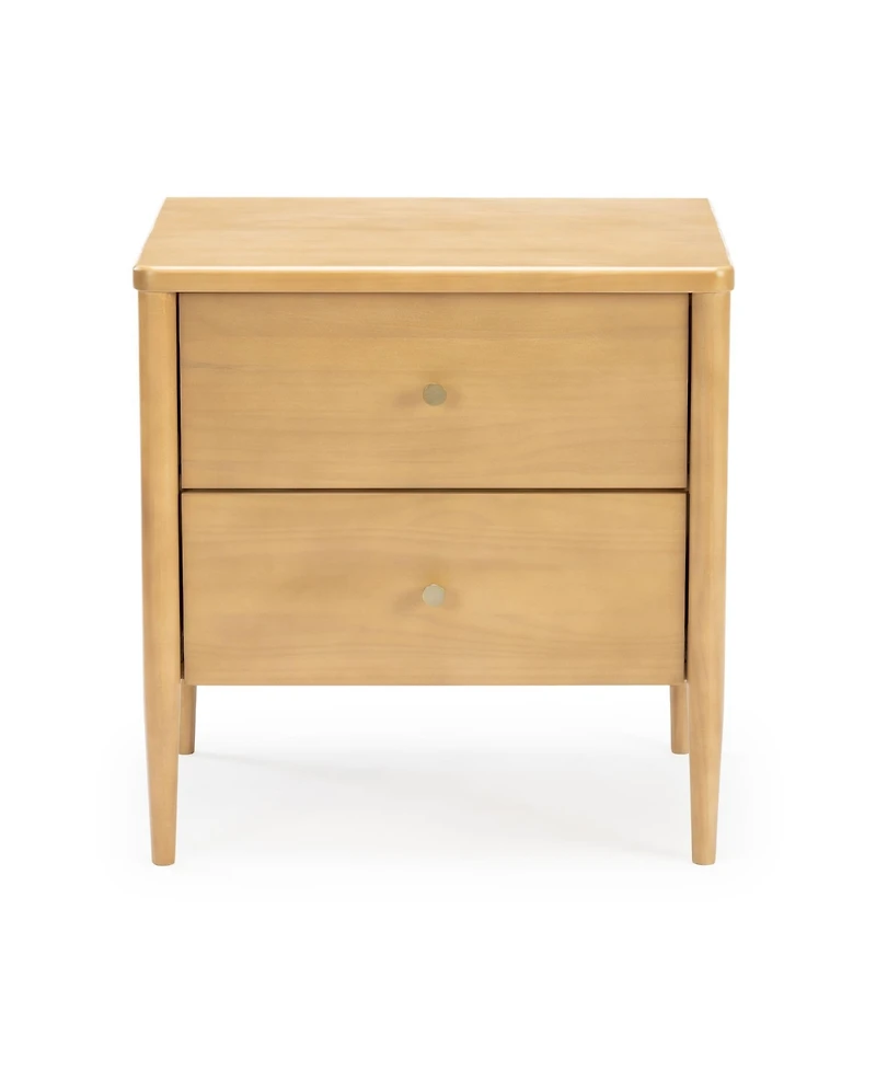 Max & Lily Harbor 2-Drawer Nightstand, Blonde