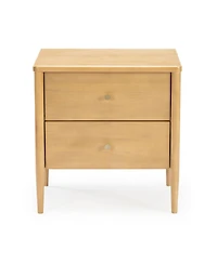 Max & Lily Harbor 2-Drawer Nightstand, Blonde