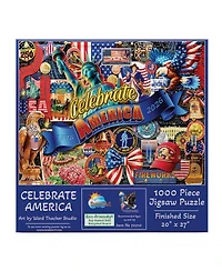 SunsOut Celebrate America 1000 piece Jigsaw Puzzle for Adults Fourth of July