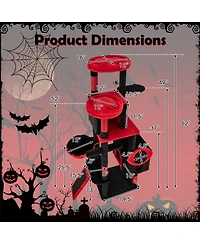 Cozito Cat Tree Large Gothic with Condos and Plush Perches