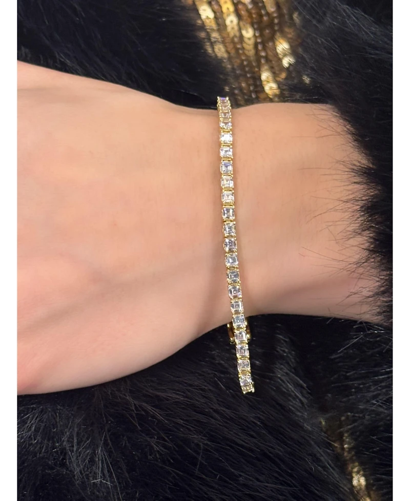 Suzy Levian Sterling Silver Cubic Zirconia Bracelet