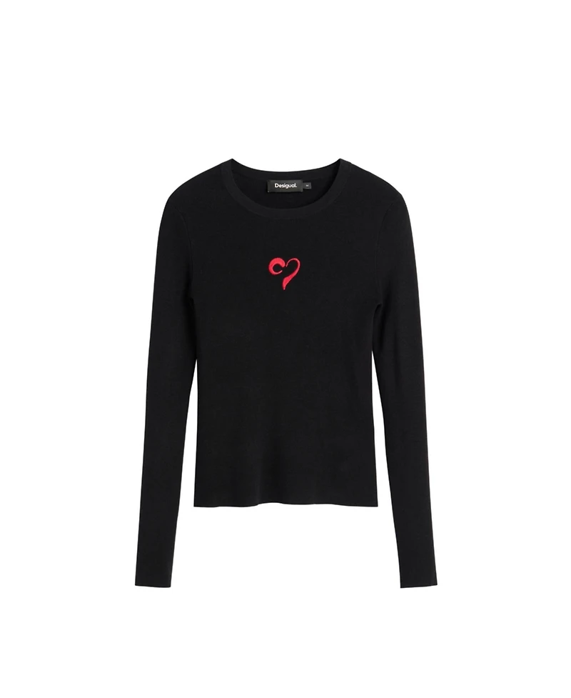 Desigual Women's Fine heart sweater
