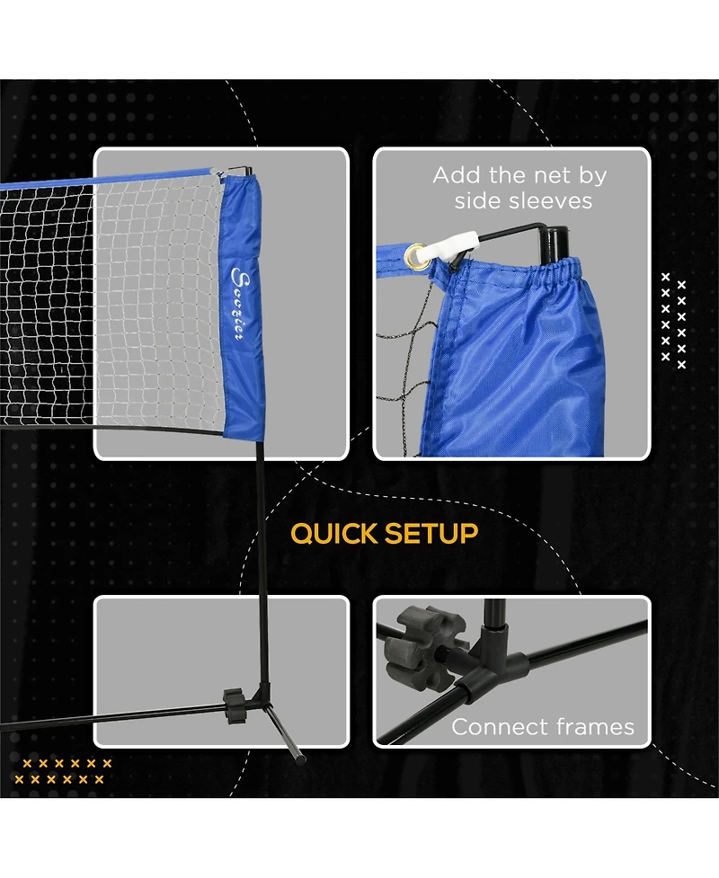 Soozier 14' Badminton Net for Volleyball, Tennis, Badminton, Pickleball