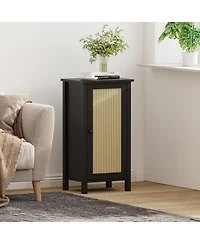 gaomon Nightstand for Bedroom, 16 Farmhouse Boho Wood Bedside Table with Drawer, Steady Legs, Storage Accent