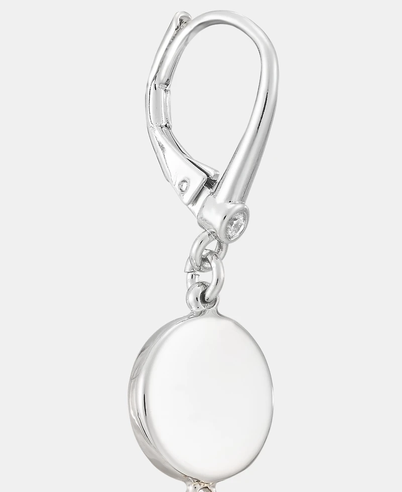 Dkny Disc & Ring Double Drop Earrings
