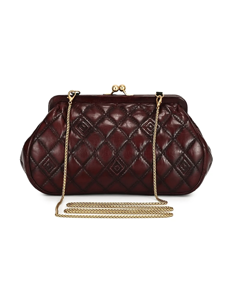 Old Trend Petunia Small Quilted Leather Crossbody Handbag