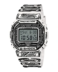 G-Shock Men's Japanese Quartz Digital White Resin Watch 42.8mm