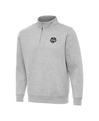 Antigua Men's Gray Michigan Wolverines 2026 Ncaa Men's Basketball National Champions Victory Quarter-Zip Top