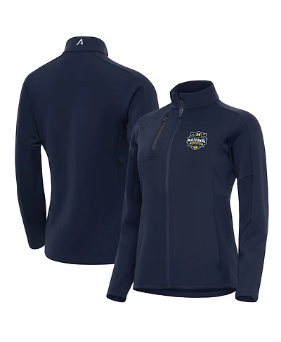 Antigua Women's Navy Michigan Wolverines 2026 Ncaa Men's Basketball National Champions Generation Full-Zip Jacket