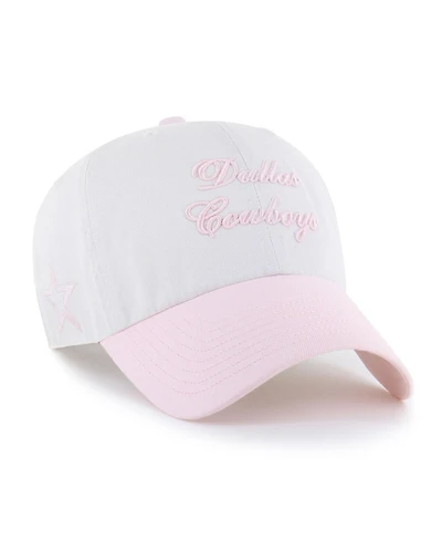 '47 Brand Women's White Dallas Cowboys Gelato Two-Tone Clean Up Adjustable Hat