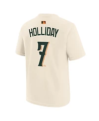 Nike Big Boys and Girls Jackson Holliday Cream Baltimore Orioles 2026 City Connect Name Number T-Shirt