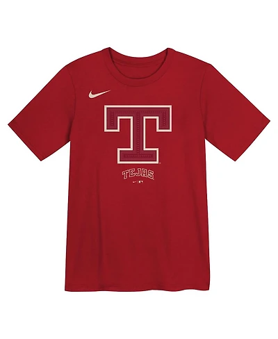 Nike Preschool Red Texas Rangers 2026 City Connect Logo T-Shirt