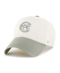 '47 Brand Men's Natural/Olive Chicago Cubs Two-Tone Fashion Clean Up Adjustable Hat