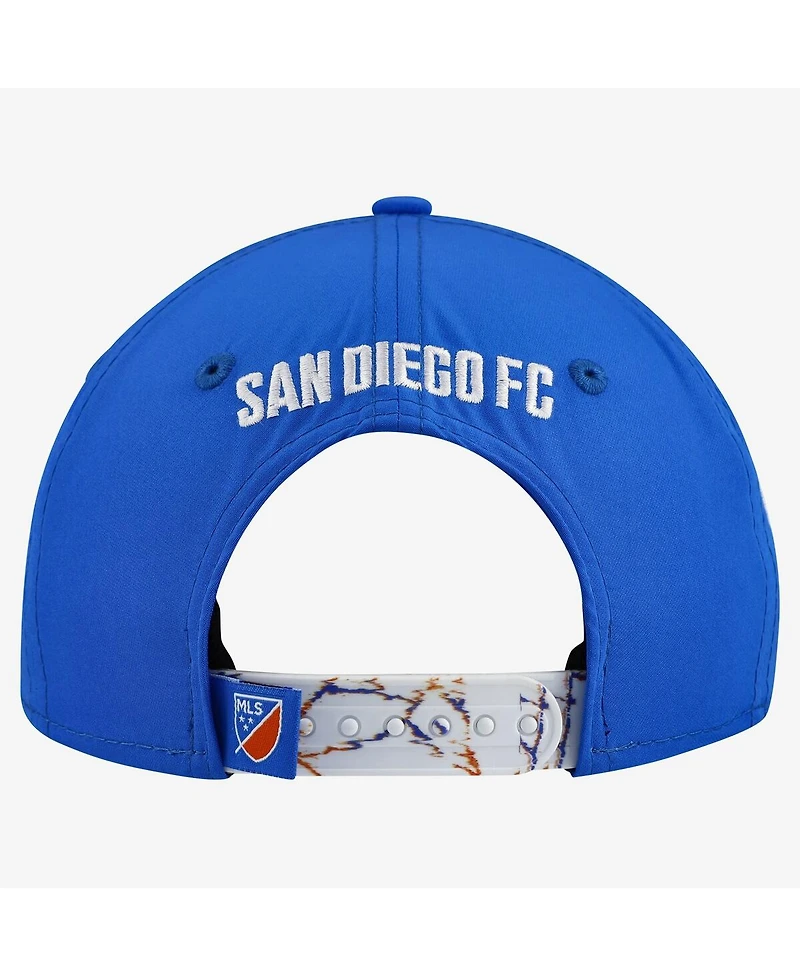 New Era Big Boys and Girls Blue San Diego Fc Jersey Hook 9SEVENTY Adjustable Hat