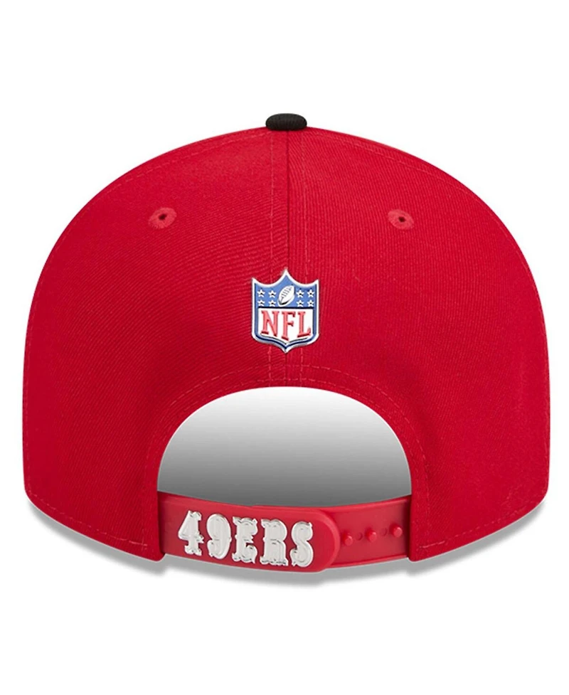 New Era Big Boys and Girls Scarlet/Black San Francisco 49ers 2026 Nfl Draft Pre-Curved 9FIFTY Snapback Hat