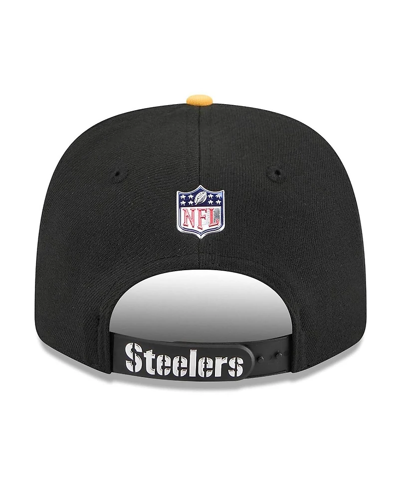 New Era Men's Black/Gold Pittsburgh Steelers 2026 Nfl Draft 9SEVENTY Adjustable Hat