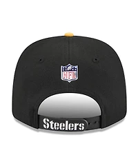 New Era Men's Black/Gold Pittsburgh Steelers 2026 Nfl Draft 9SEVENTY Adjustable Hat