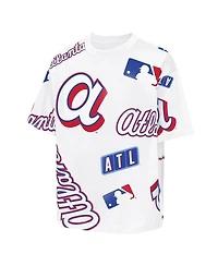 Outerstuff Big Boys and Girls White Atlanta Braves 2026 City Connect Circus Catch T-Shirt