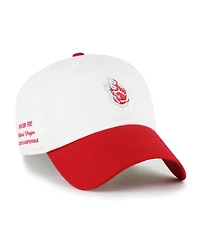 '47 Brand Men's and Women's White/Red Portland Fire Contemporary Two-Tone Clean Up Adjustable Hat
