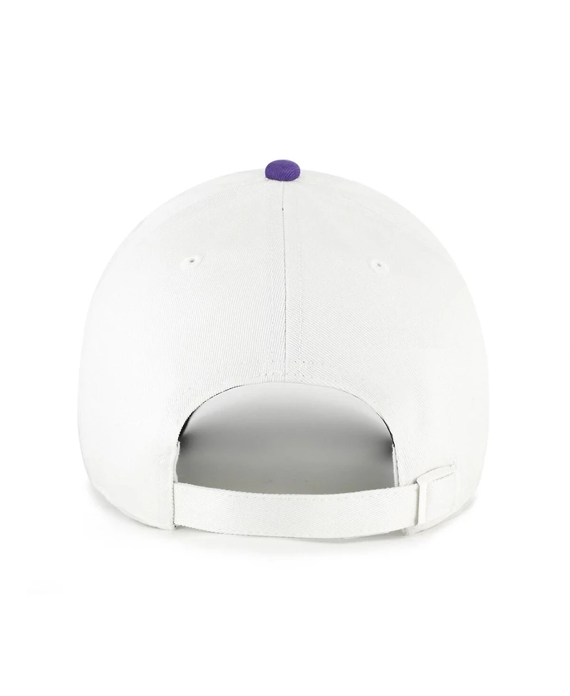 '47 Brand Men's and Women's White/Purple Los Angeles Sparks Contemporary Two-Tone Clean Up Adjustable Hat