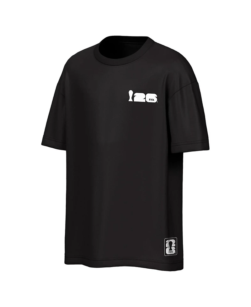 Outerstuff Men's Black Fifa World Cup 2026 Rally Oversized 2-Hit T-Shirt