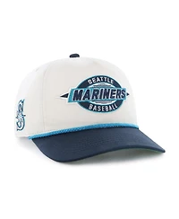 '47 Brand Men's Natural/Navy Seattle Mariners Frame Out Hitch Adjustable Hat