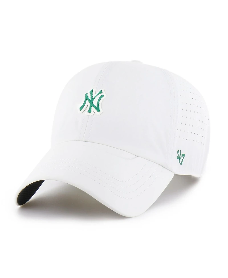 '47 Brand Men's White New York Yankees Elevated Greens Clean Up Adjustable Hat