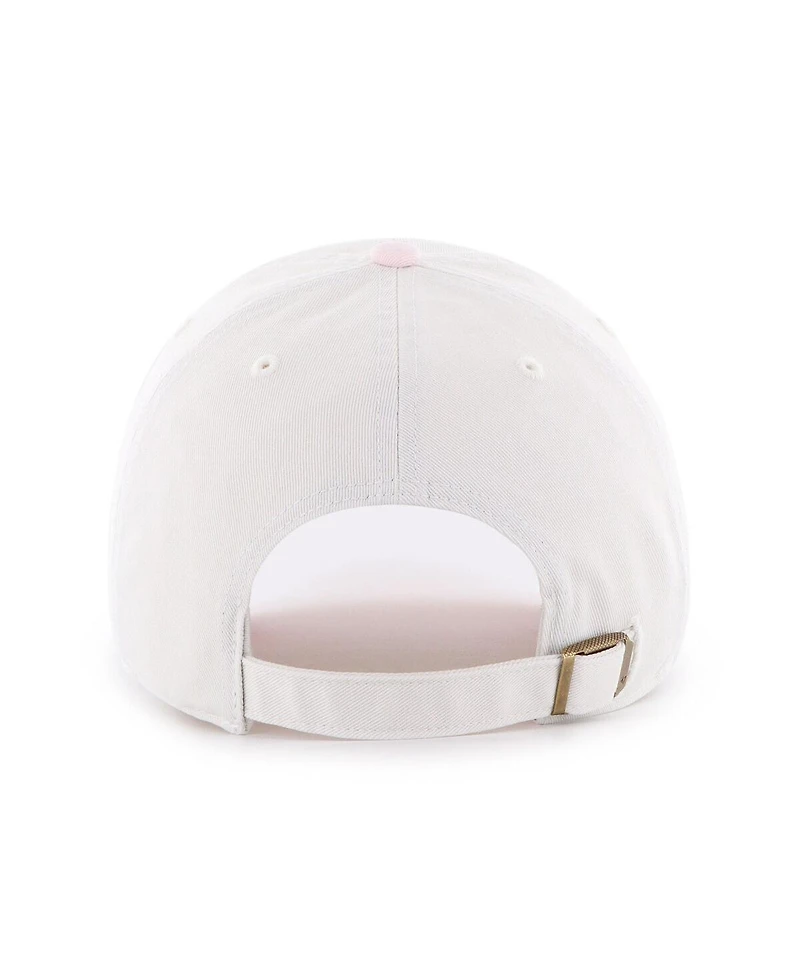 '47 Brand Women's White/Pink Philadelphia Phillies Gelato Two-Tone Clean Up Adjustable Hat