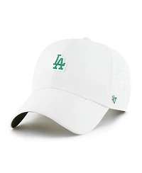 '47 Brand Men's White Los Angeles Dodgers Elevated Greens Clean Up Adjustable Hat