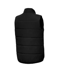 Antigua Women's Black Wyoming Cowboys Experience Full-Zip Puffer Vest