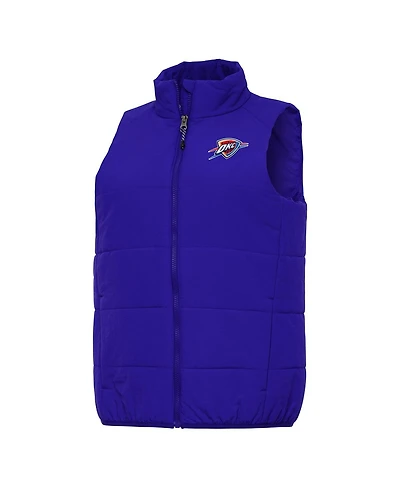 Antigua Women's Blue Oklahoma City Thunder Experience Full-Zip Vest