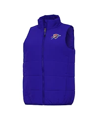 Antigua Women's Blue Oklahoma City Thunder Experience Full-Zip Vest