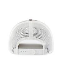'47 Brand Men's Gray/White Athletics Tide Sweep Rope Trucker Adjustable Hat