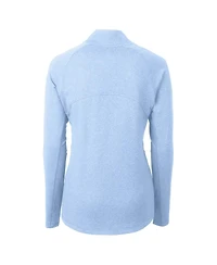 Cutter & Buck Women's Heather Carolina Blue North Carolina Tar Heels Vault Adapt Eco Knit Heather Full-Zip Jacket