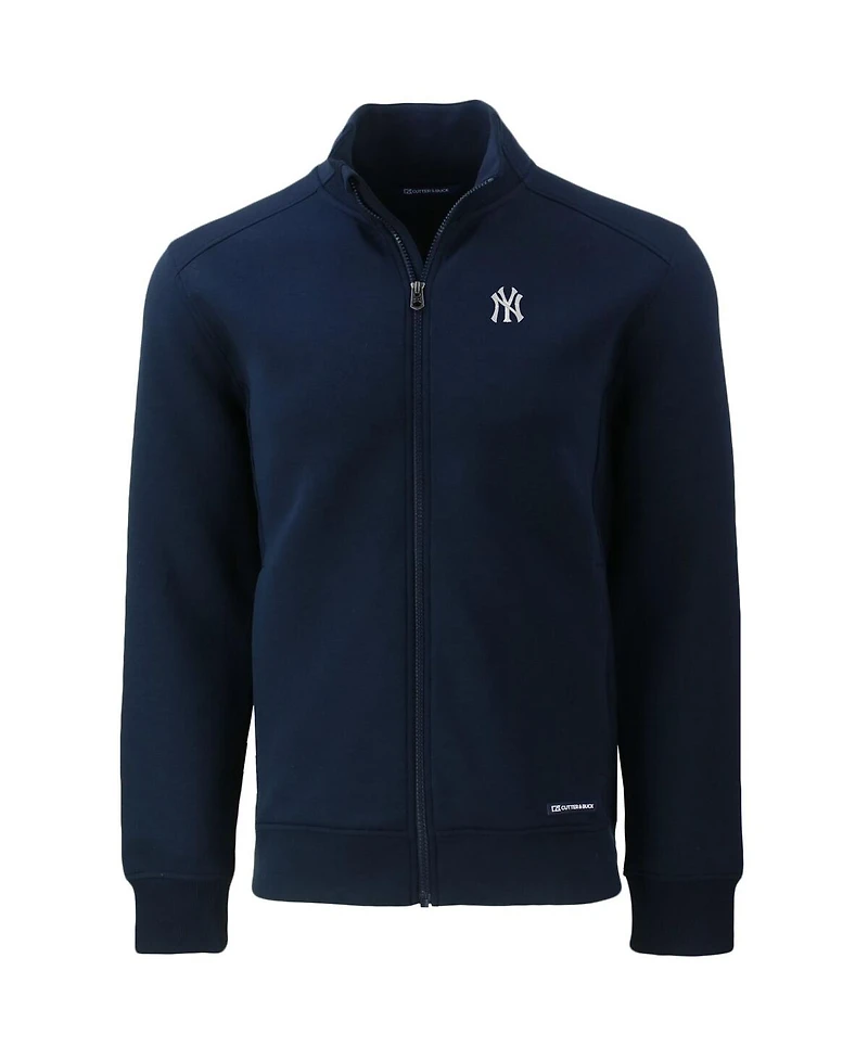Cutter & Buck Men's Navy New York Yankees Big Tall Roam Eco Full-Zip Jacket