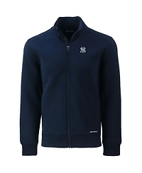 Cutter & Buck Men's Navy New York Yankees Big Tall Roam Eco Full-Zip Jacket