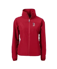 Cutter & Buck Women's Red Boston Red Sox Charter Eco Full-Zip Jacket