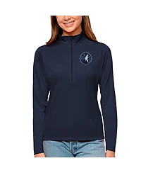 Antigua Women's Navy Minnesota Timberwolves Tribute Half-Zip Top