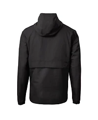 Cutter & Buck Men's Black Los Angeles Dodgers Charter Eco Half-Zip Anorak Jacket