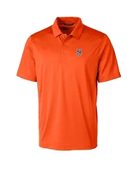 Cutter & Buck Men's Orange New York Mets Prospect Textured Stretch Polo Shirt