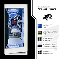 Clx Horus Liquid Cooled Gaming Desktop Computer, Intel Core Ultra 9 285K 3.7GHz, 192GB Ram, 4TB Ssd, Nvidia GeForce Rtx 5080 Ventus 3X Oc 16GB