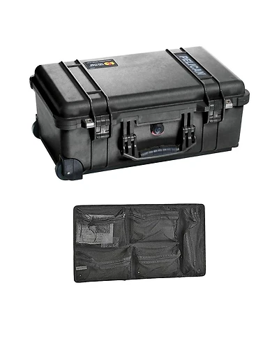 Pelican 1510TP Carry-On Case with TrekPak Divider System, with Pelican Attache Lid Organizer